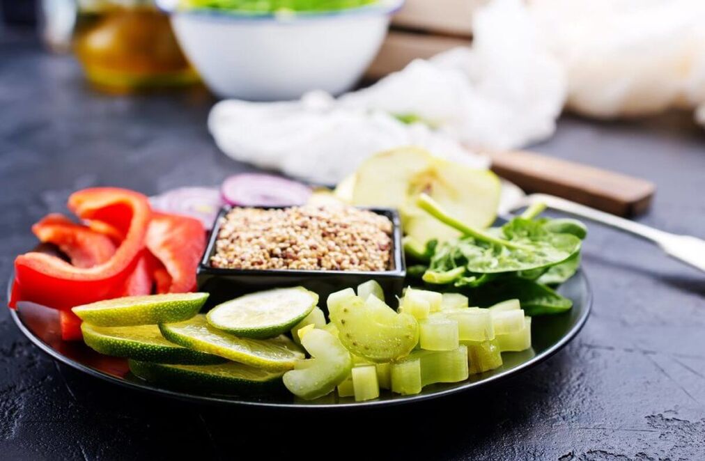 vegetables on the buckwheat diet