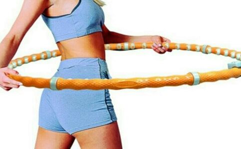 Exercises with a hoop for weight loss on the stomach and hips