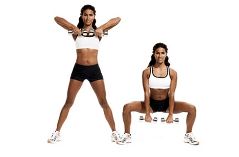 exercises with dumbbells for weight loss on the stomach and hips